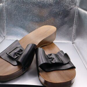 Dr. School's Original Black Buckle Sandal - Size 8.5 Black